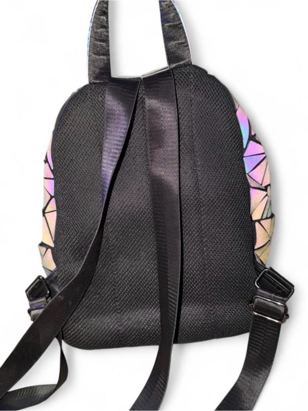 Reflective Geometric Backpack + Matching Wallet - Picture 4 of 5